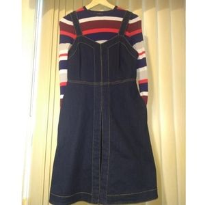 Midi Jean Dress with Large Pockets